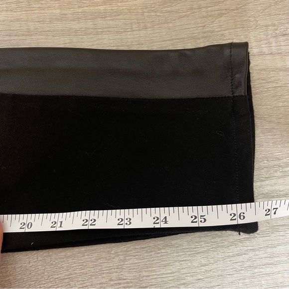 Hudson  Vintage Leeloo Super Skinny Crop Black with Lambskin Leather Trim, 26 - Picture 15 of 16